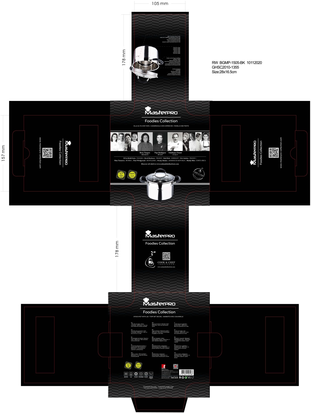 Bergner кастрюля BGMP-1505-BK нержавеющая сталь 4 л