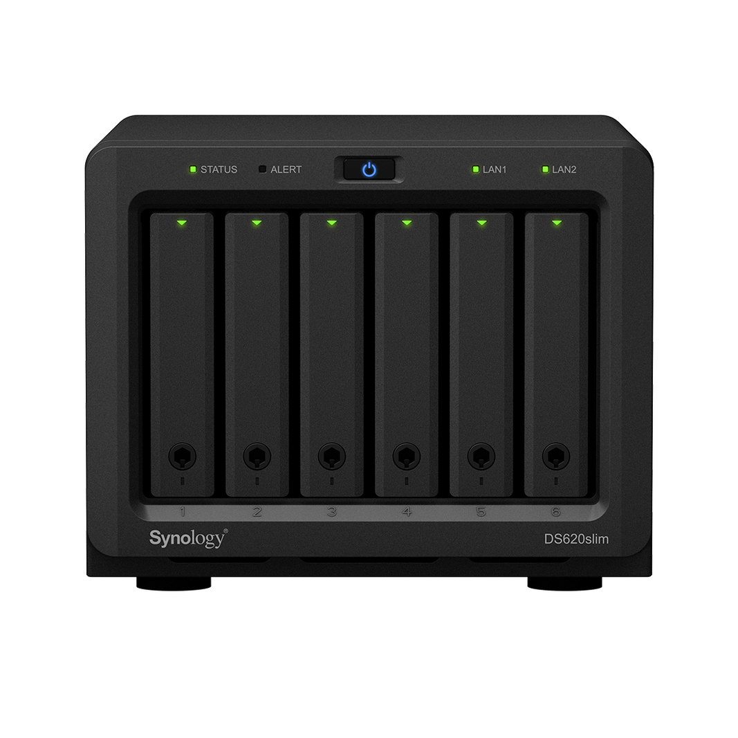 Сетевое хранилище Synology DiskStation DS620slim черное