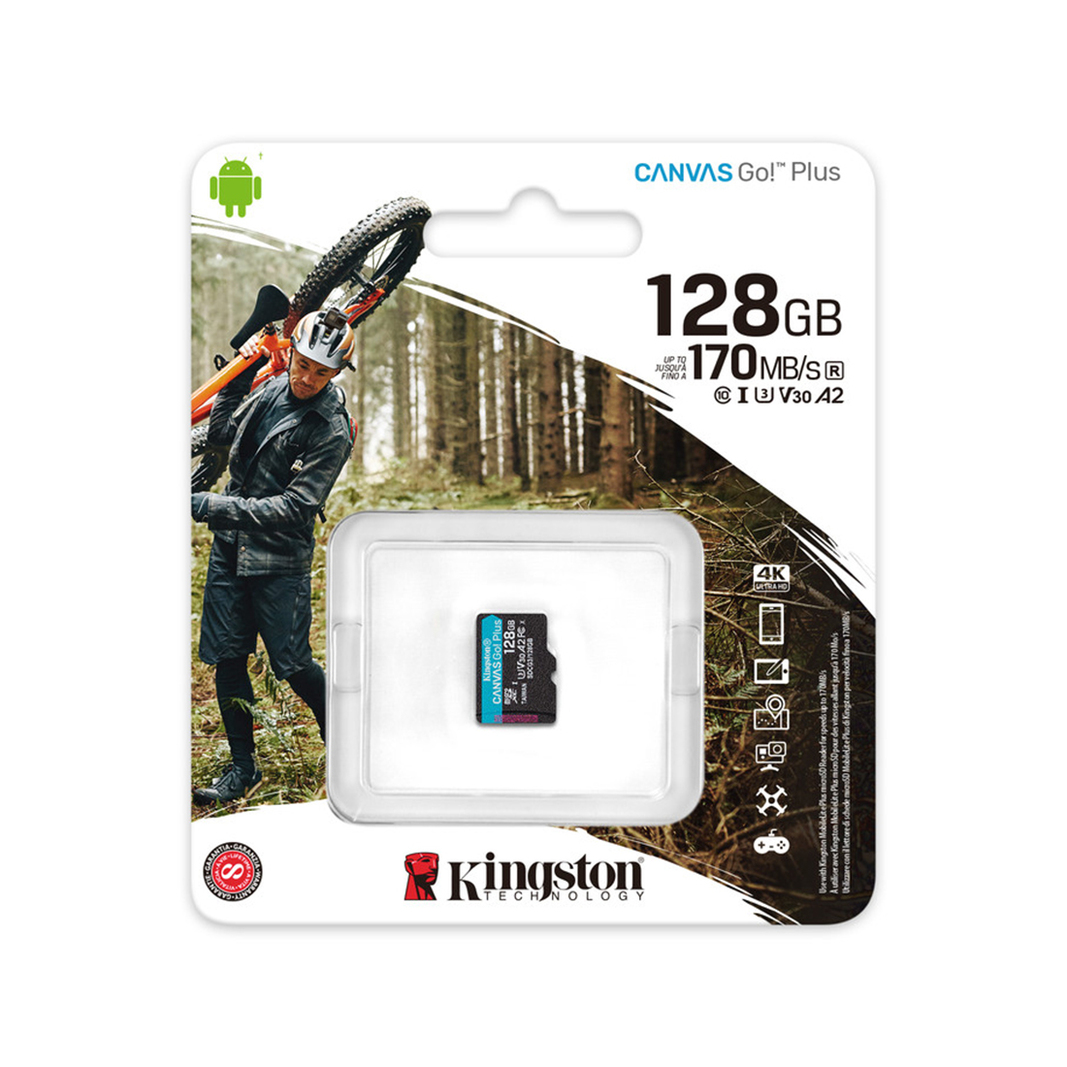 Карта памяти Kingston SDCG3/128GBSP Canvas Go Plus без адаптера , 128GB