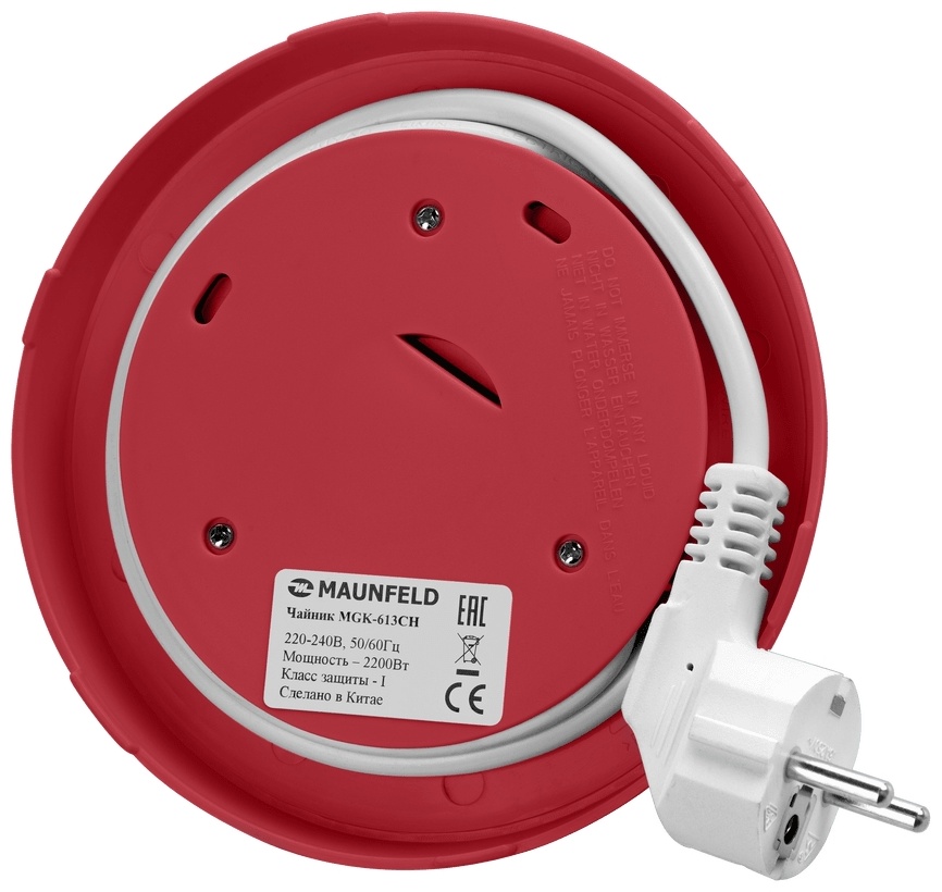 Электрочайник MAUNFELD MGK-613CH красный