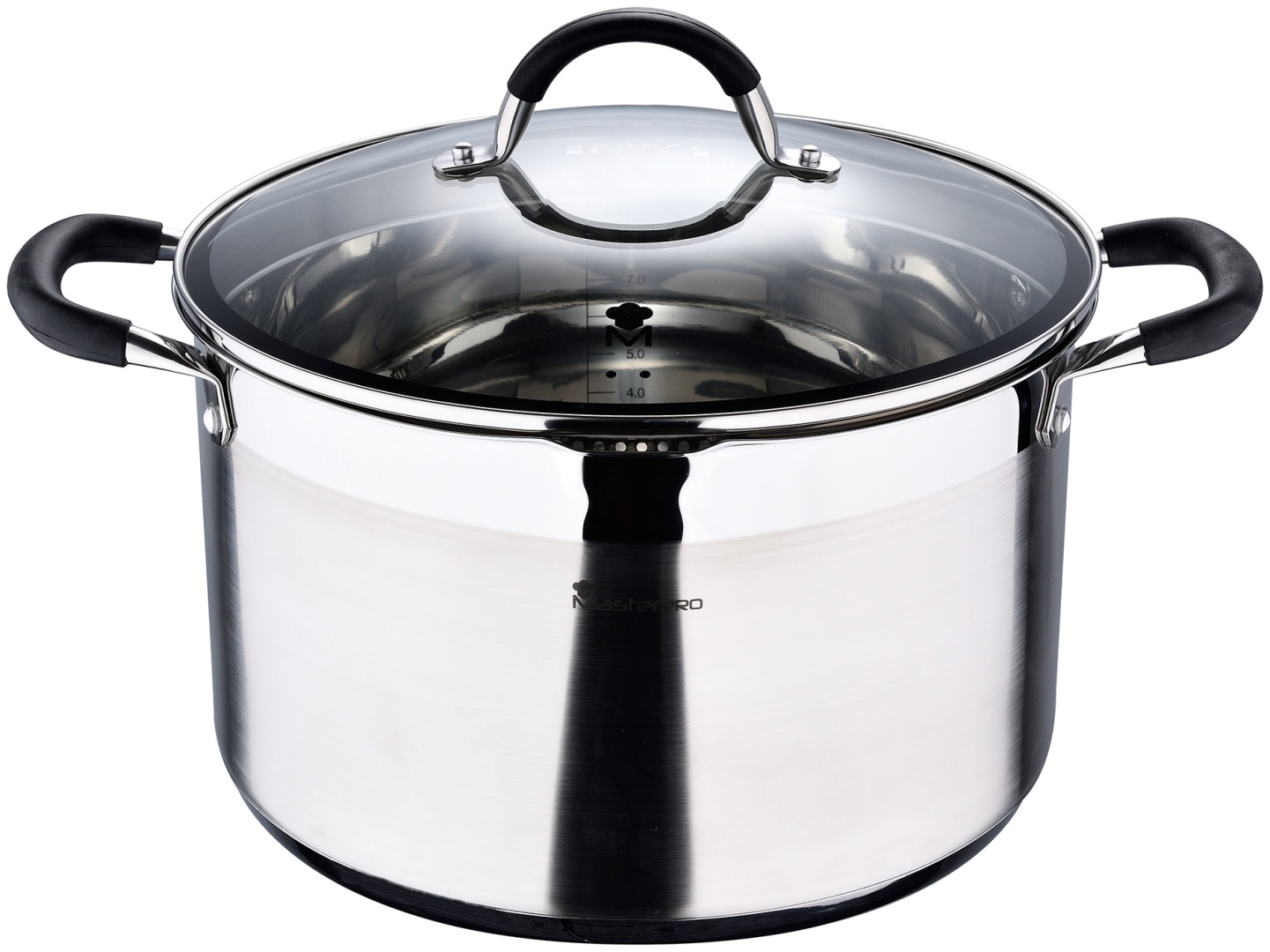 Bergner кастрюля Foodies BGMP-1506-BK сталь 9.5 л