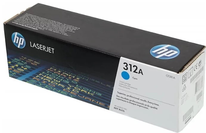 HP CF381A голубой