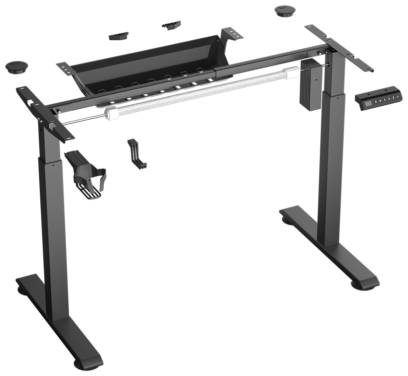 Компьютерный стол 1StPlayer Moto-E 1675-18/BK, 160х75x117 см, черный