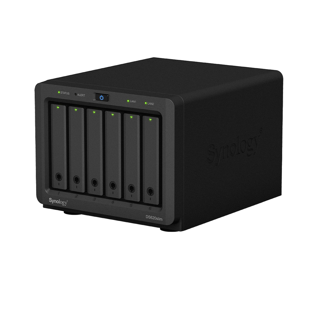 Сетевое хранилище Synology DiskStation DS620slim черное