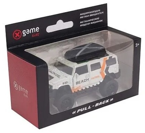 Машинка X Game kids pull back 91000W, пластиковая, белая