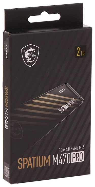 SSD MSI SPATIUM M470 PRO PCIE4.0 NVME M.2 2TB 2000 Гб