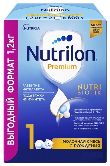 Смесь Nutrilon Premium 1 с рождения, 1200 г