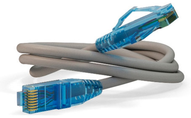 Кабель Hyperline RJ-45 - RJ-45 1 м PC-LPM-UTP-RJ45-RJ45-C6-1M-LSZH-GY