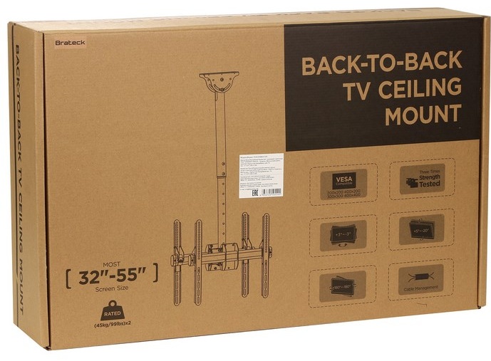 Кронштейн Brateck PLB-CE944-01SD