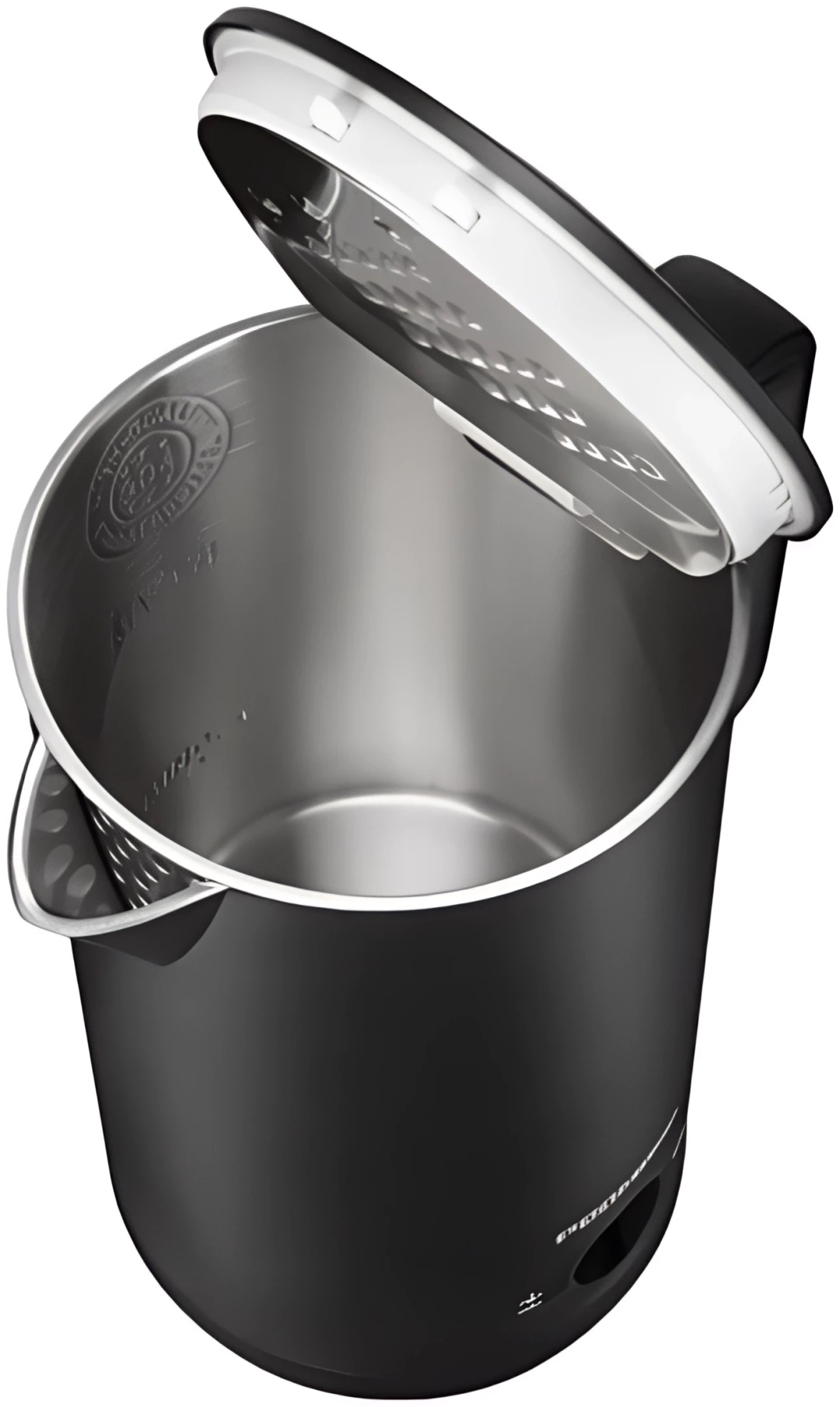 Электрочайник REDMOND KM245 черный, стальной, серебристый