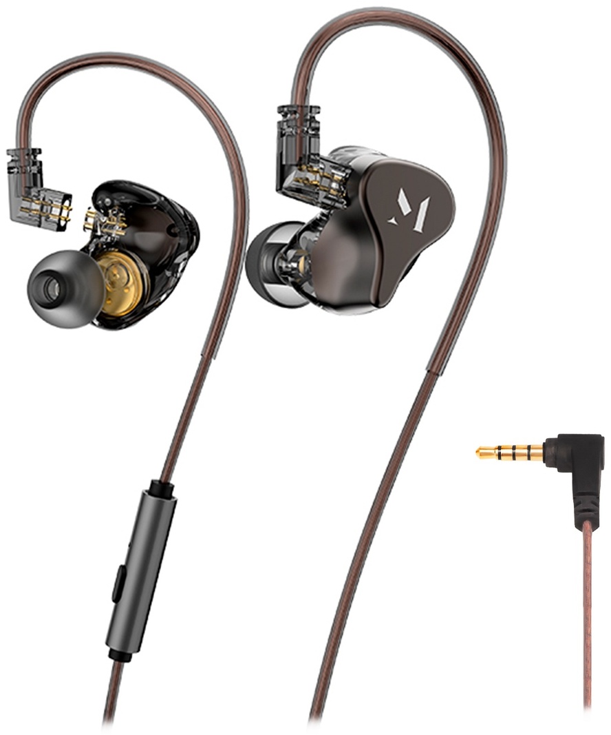 Наушники Music Public Kingdom IEM110M, серые