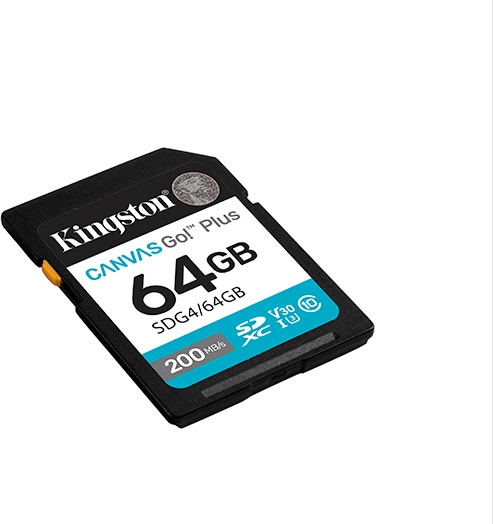 Карта памяти Kingston Secure Digital XC SDG4/64GB 64 Гб