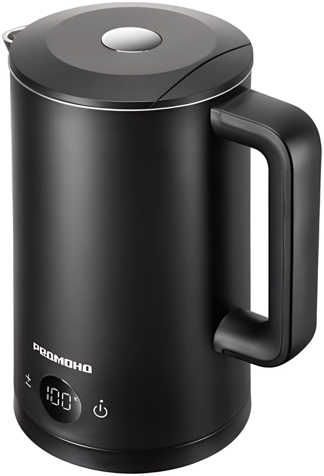 Электрочайник REDMOND KM245 черный, стальной, серебристый