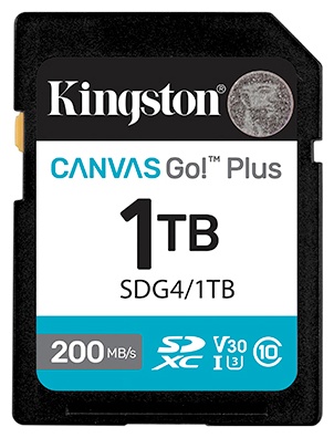 Карта памяти Kingston Secure Digital XC SDG4/1TB 1024 Гб