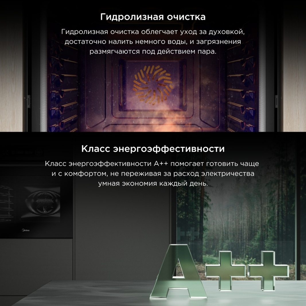 Духовой шкаф Midea MO82107 PBG-I черный