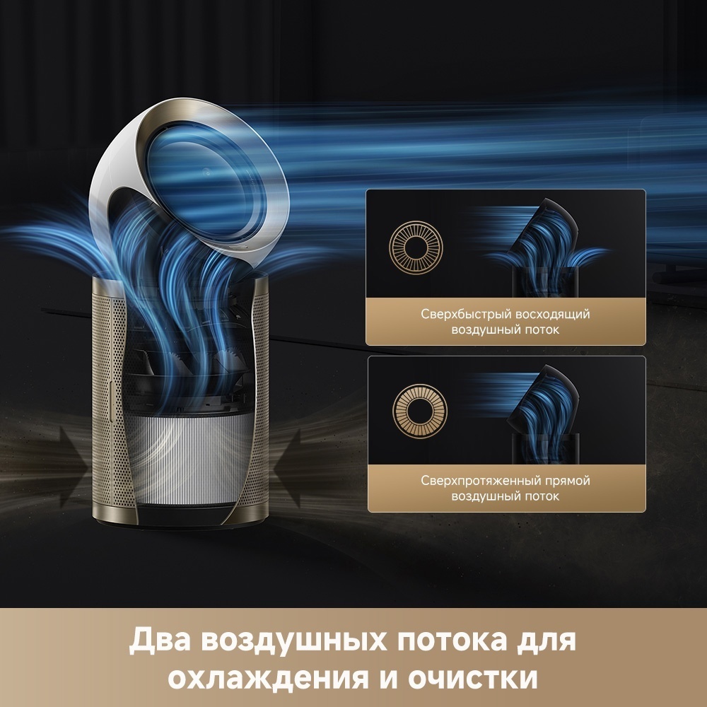 Очиститель воздуха DREAME PM10 белый, золотистый