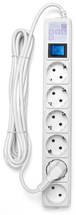 Сетевой фильтр Powercube SPG(5+1)-16B-5M 5 м
