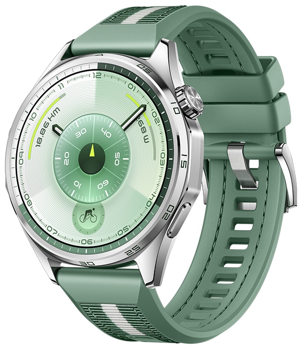 Смарт-часы Huawei WATCH GT 6 46 мм серебристый-зеленый