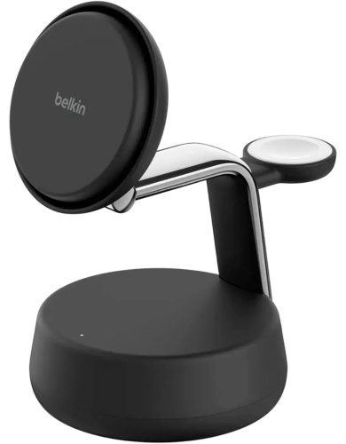 Зарядное устройство Belkin BELKIN 25w QI2 3-IN-1 Wireless Charging Stand USB Type-C 25 Вт черный