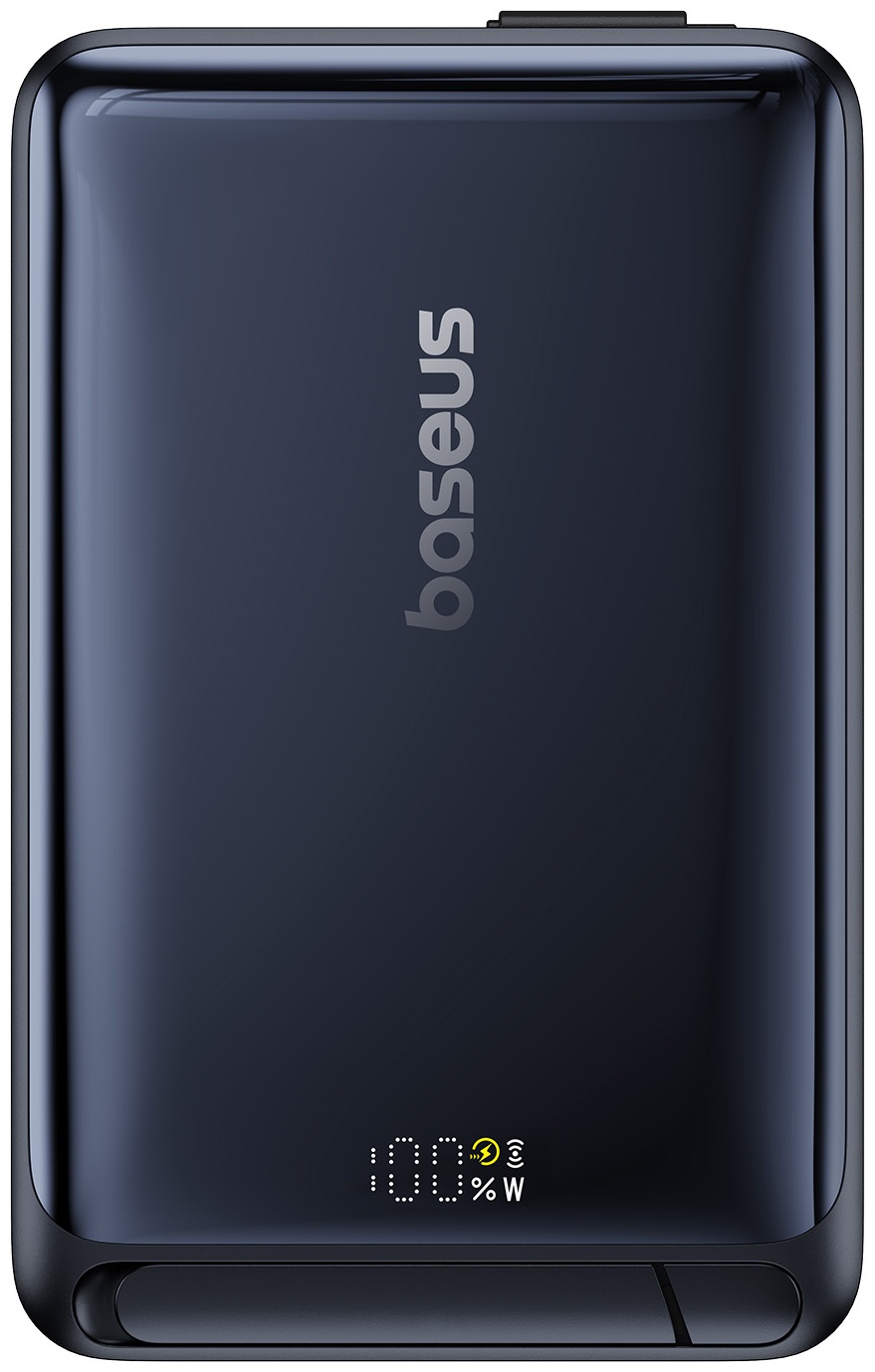 Внешний аккумулятор Baseus Nomos Qi2 10000 мАч черный