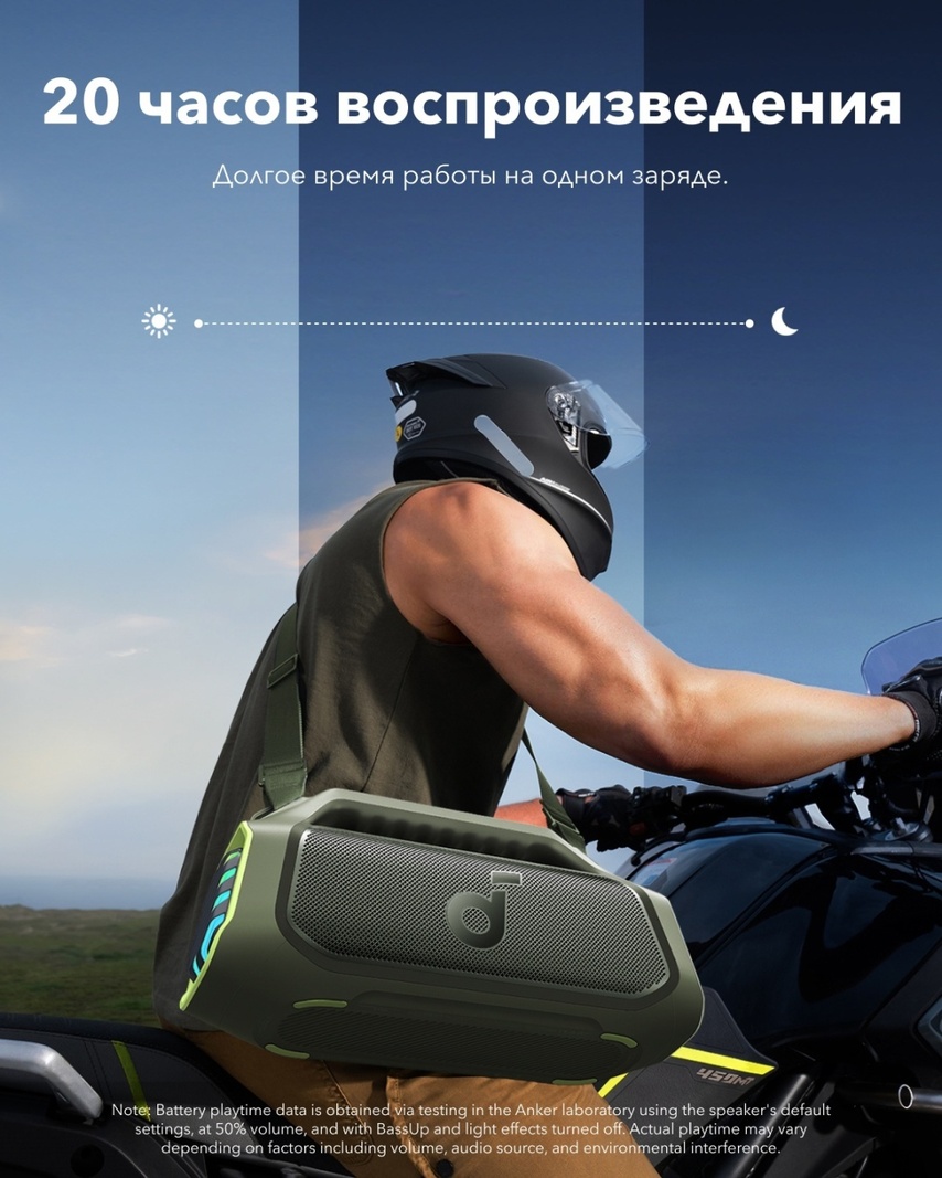 Портативная колонка Soundcore Boom 2 Plus зеленый