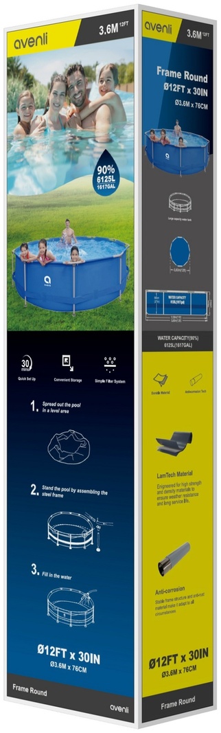 Бассейн каркасный Avenli 17799EU