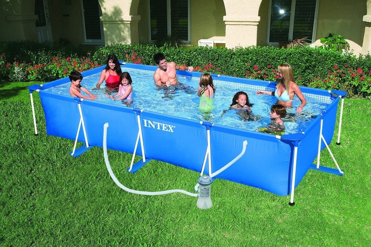 Бассейн каркасный Intex Rectangular Frame Pool 28274NP, 450x220x84 см