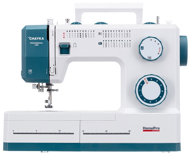 Швейная машина Chayka HomePro белая, бирюзовая