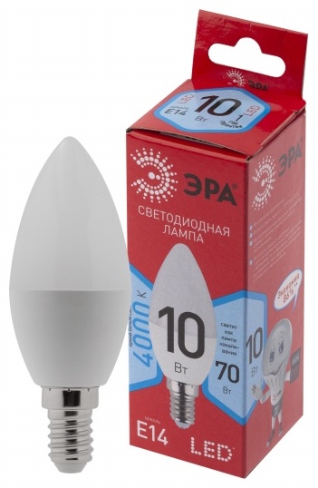 Лампочка ЭРА B35-10W-840-E14 R 10W E14 1 шт