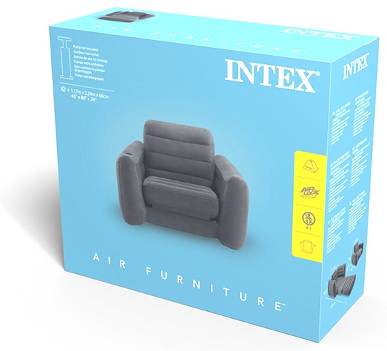 Кресло Intex 66551NP, 224x117x66 см, насос отсутствует