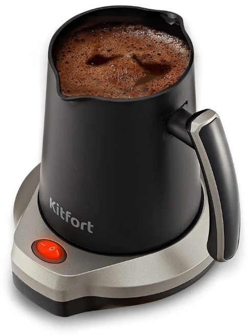 Кофеварка Kitfort КТ-7493 черный, бронзовый...