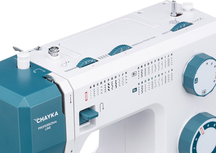 Швейная машина Chayka HomePro белая, бирюзовая