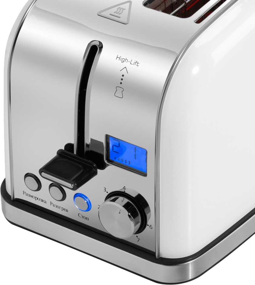 Тостер MAUNFELD MF-821WH белый