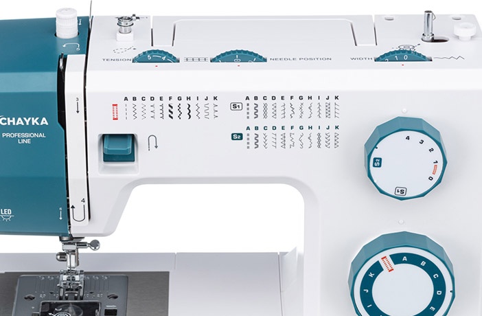 Швейная машина Chayka HomePro белая, бирюзовая