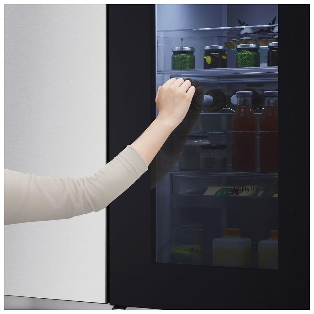 Холодильник LG GC-Q257CAFV серый