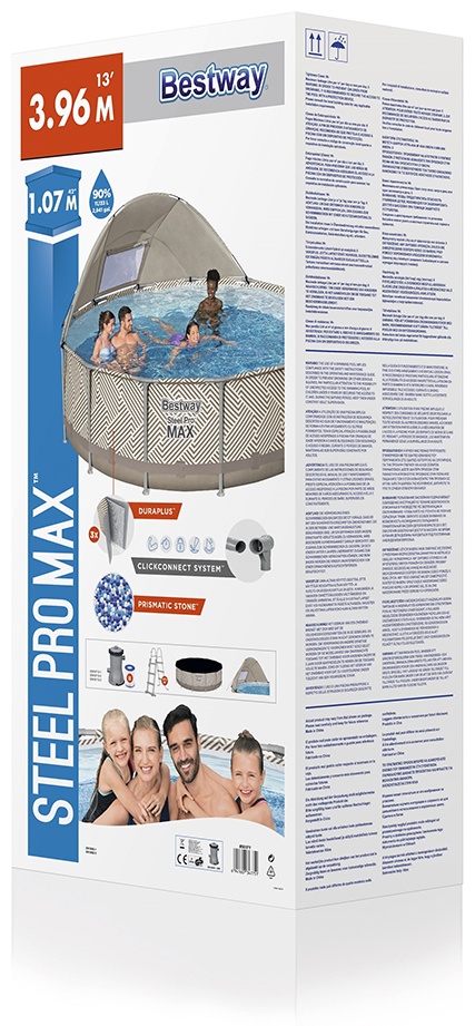 Бассейн каркасный Bestway 561FY, 396x396x107 см