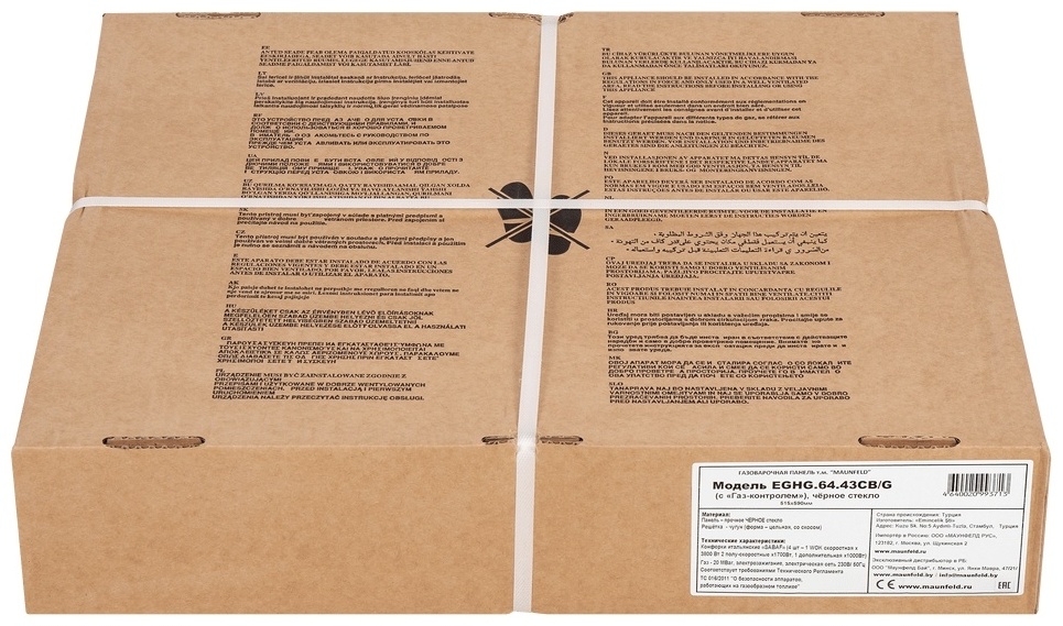 Варочная поверхность MAUNFELD EGHG.64.43CB\G черный