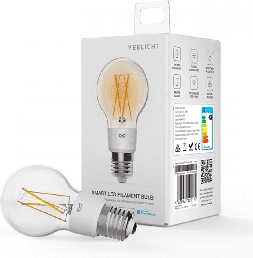 Лампочка Xiaomi Yeelight Smart LED Filament Bulb YLDP12YL 6W E27 1 шт