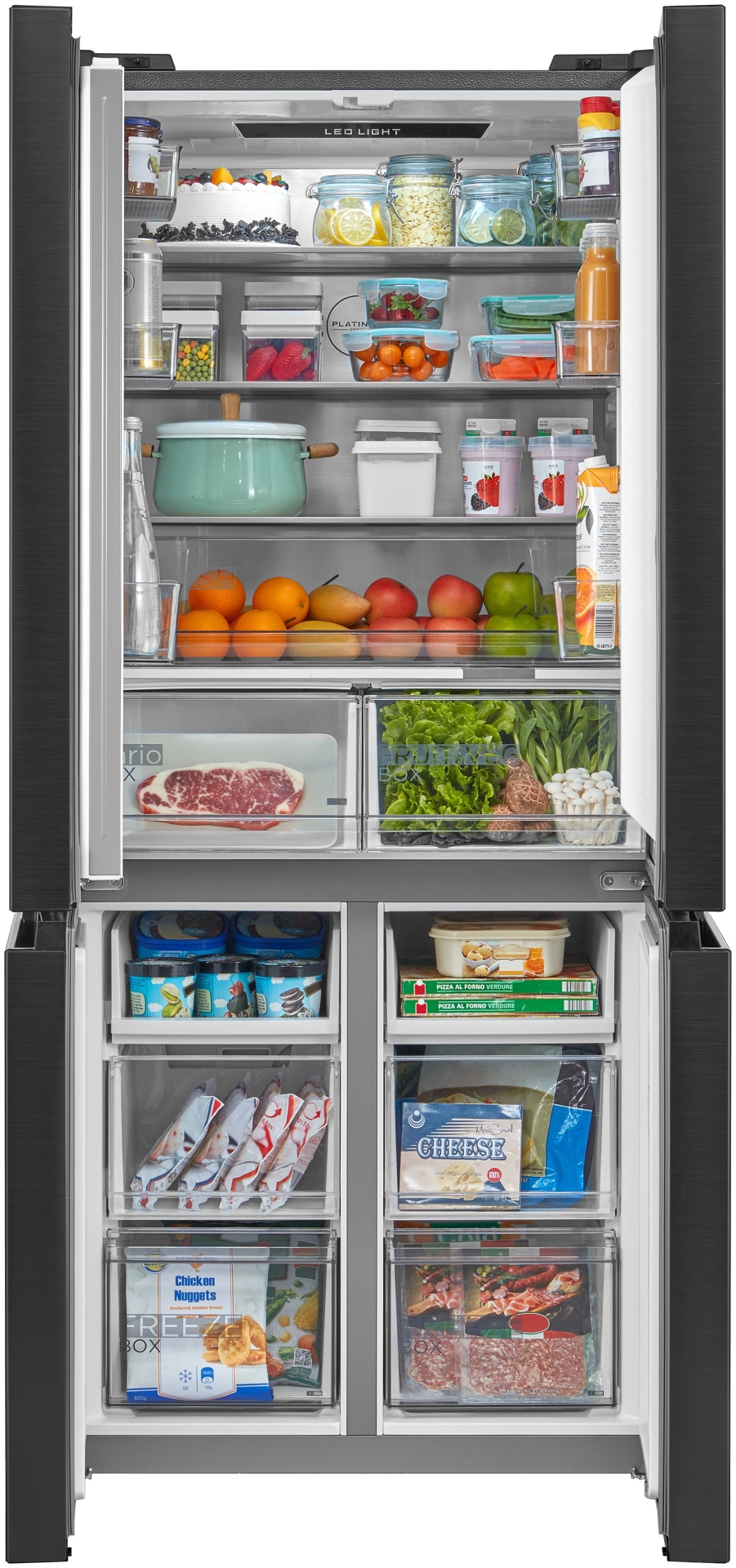 Холодильник Midea MDRM691MIE46 серый