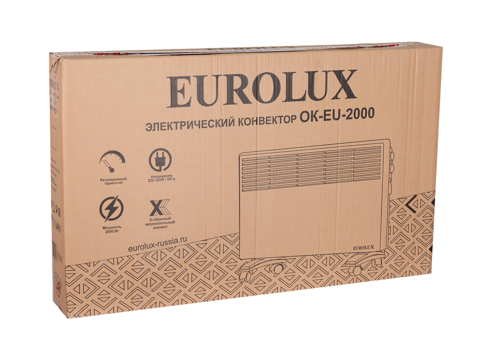 Конвектор Eurolux ОК-EU-2000, 67/4/26 белый