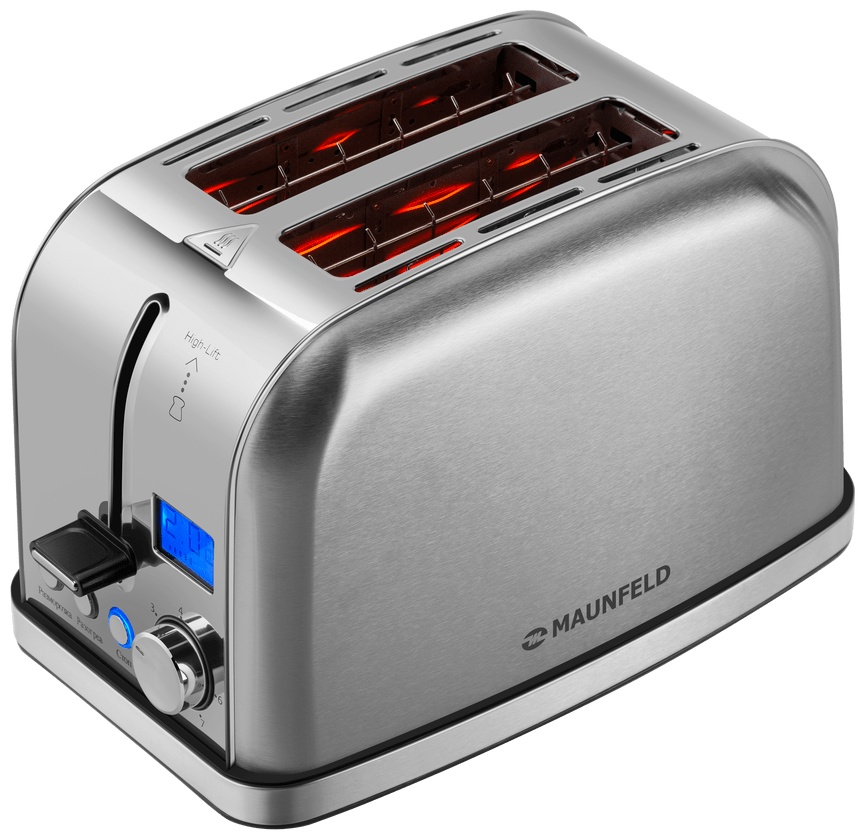 Тостер MAUNFELD MF-821S серый