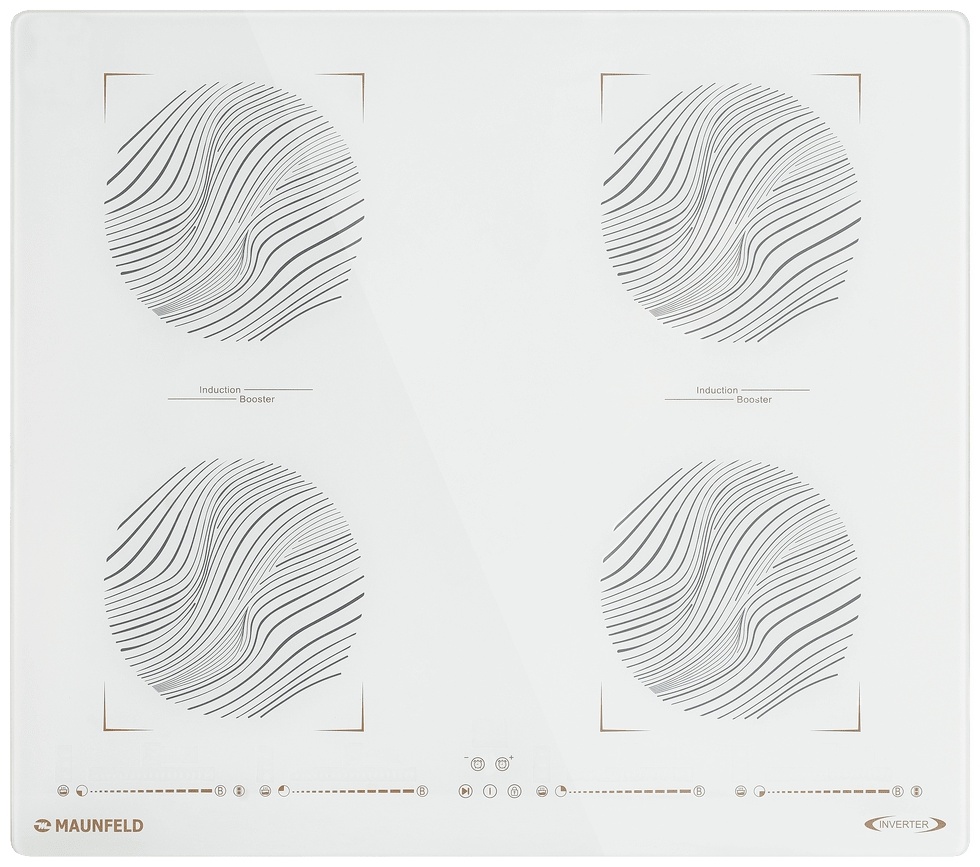 Варочная поверхность MAUNFELD CVI594SB2WHF Inverter белый