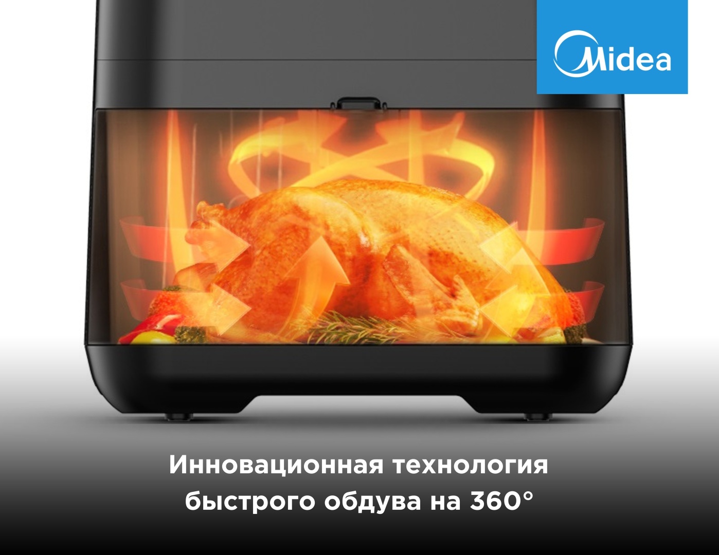 Аэрогриль Midea MF-CY55K2 черный