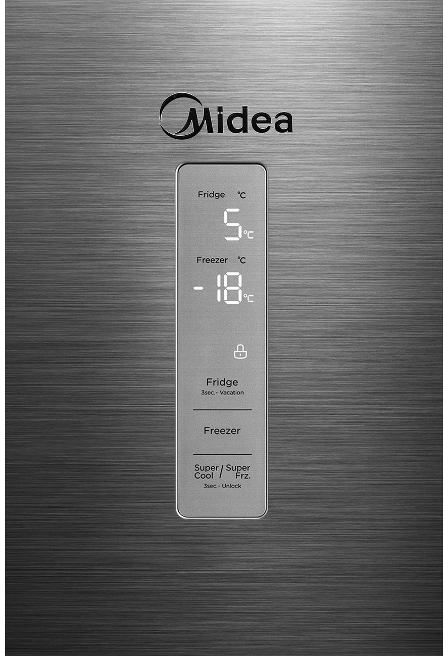 Холодильник Midea MDRB470MGF46O стальной