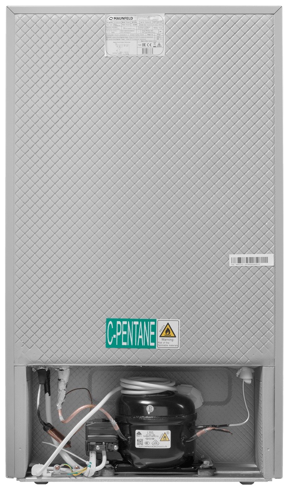 Холодильник MAUNFELD MFF83SL серый