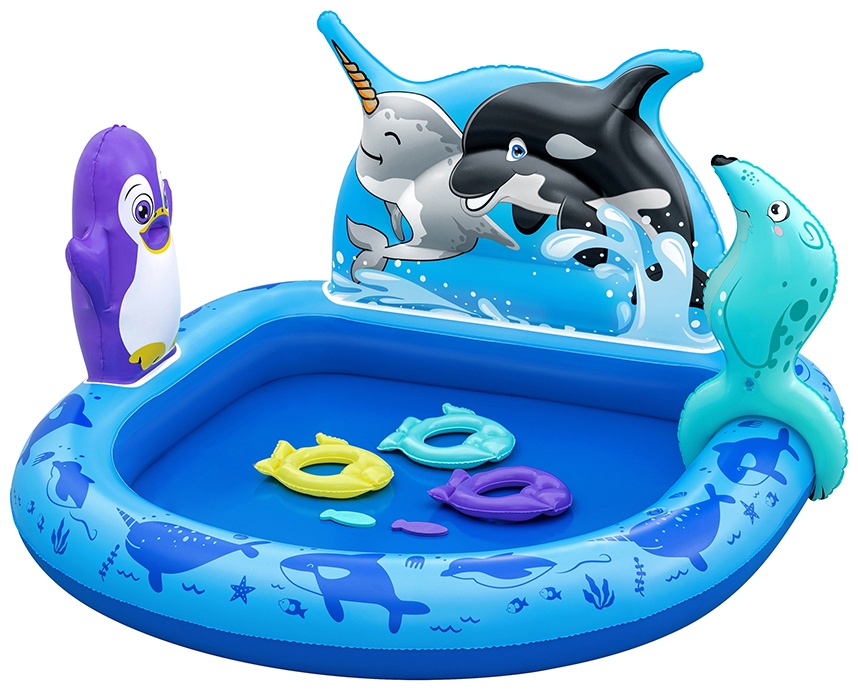 Бассейн надувной Bestway Polar Pals 53156, 134x131x20 см