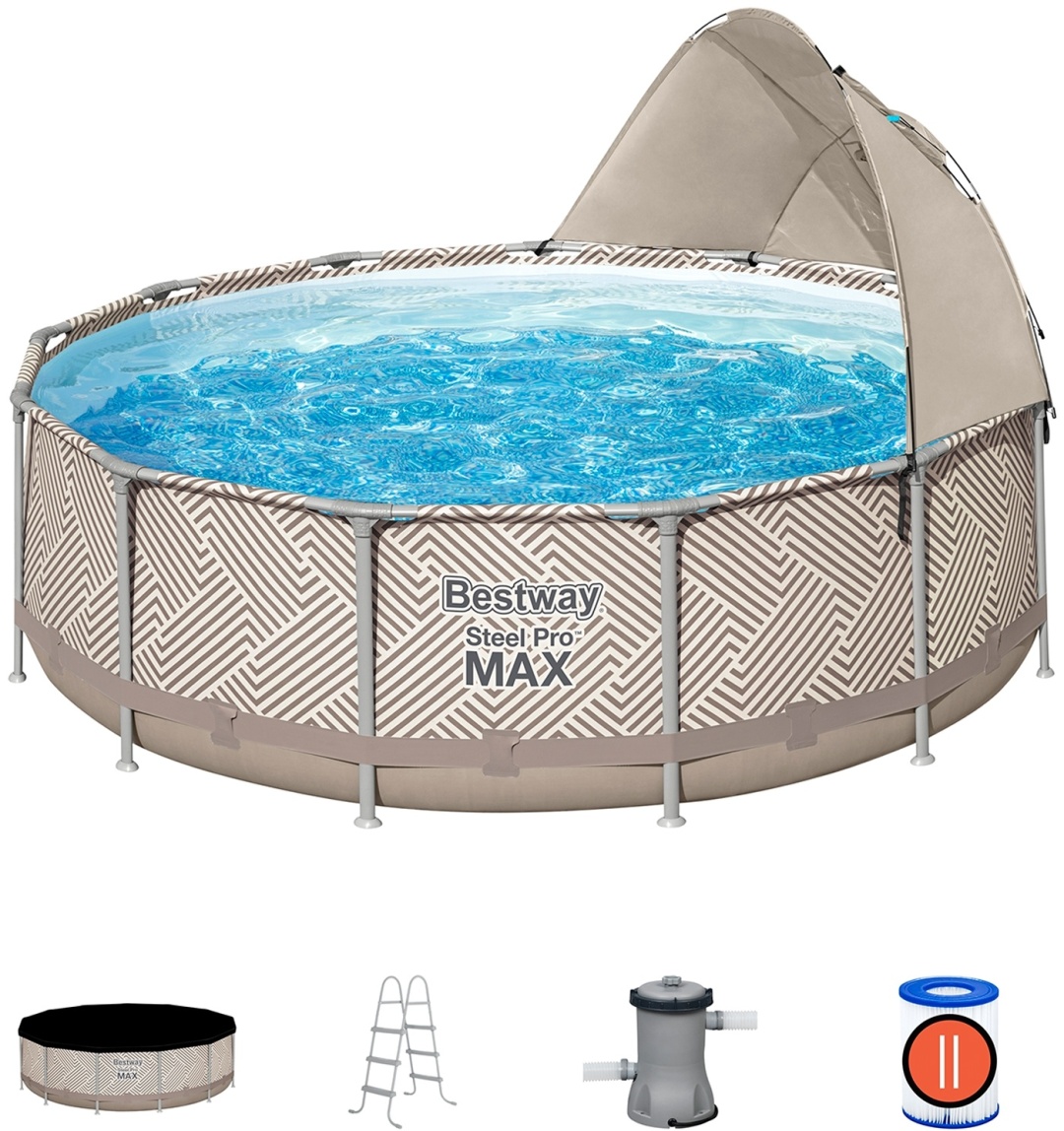 Бассейн каркасный Bestway 561FY, 396x396x107 см