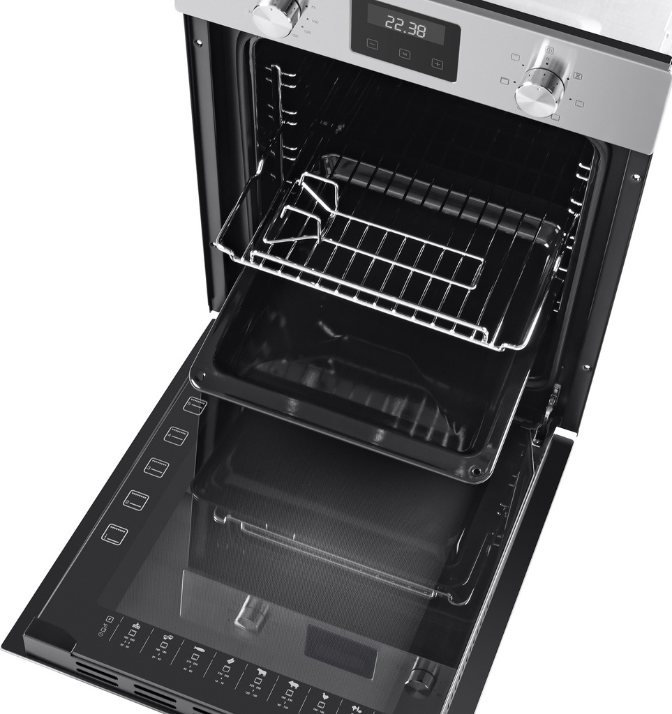 Духовой шкаф MAUNFELD EOEM516S, черно-серебристый