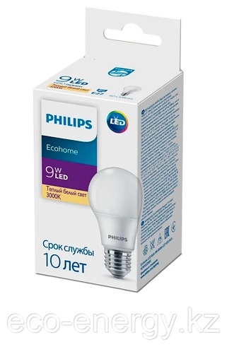 Лампочка Philips Ecohome LED Bulb 9W 680lm E27 830 RCA 9W E27 1 шт