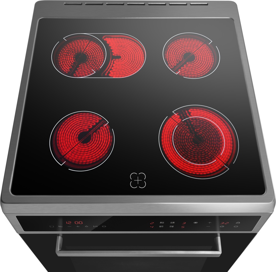 Кухонная плита MAUNFELD MEC611CS10TD стальной